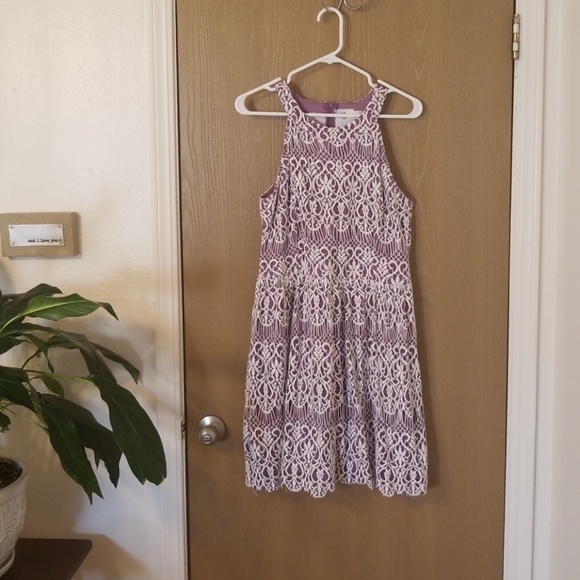 Altar'd State Dresses & Skirts - Purple and white lace dress